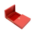 Luxury Eco Custom Made Red Festive Engagement Hard Paper Collapsible Flat Pack Folding Jewelry Gift Box Packaging